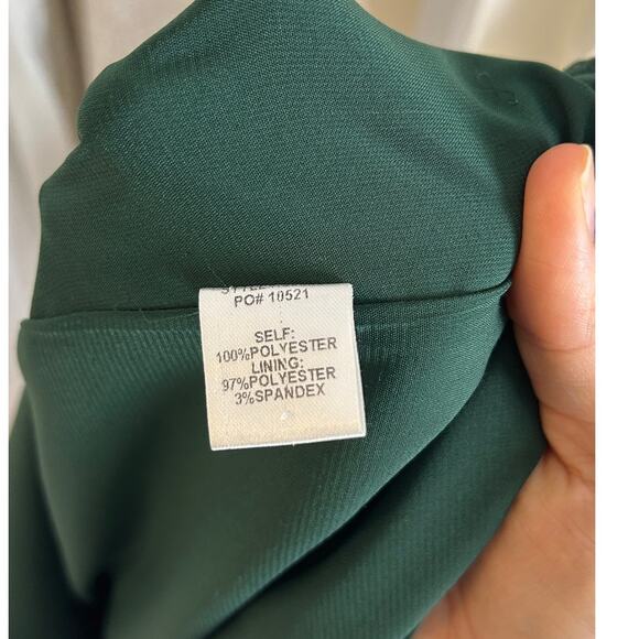 Skies Are Blue Women's Size L Green Floral Ruffle Sleeve Shift Dress #0563 - Picture 8 of 13